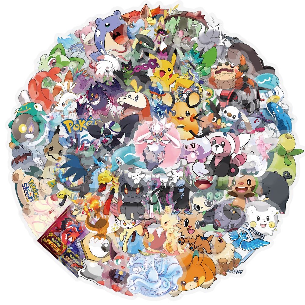 100Pcs Pokémon Stickers Cute C - Tablet Cute Accessories recension och pris