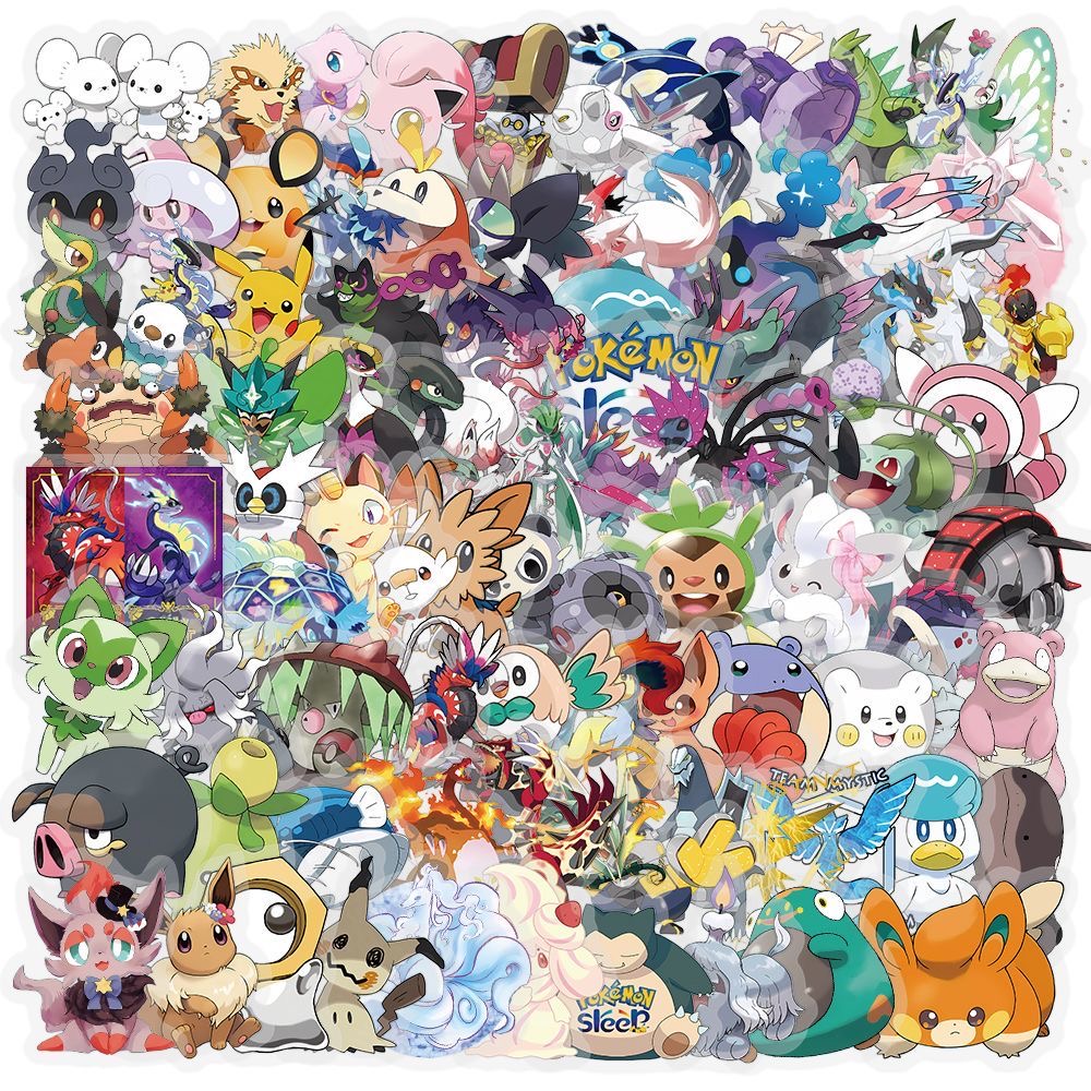 100Pcs Pokémon Stickers Cute C - Tablet Cute Accessories recension och pris