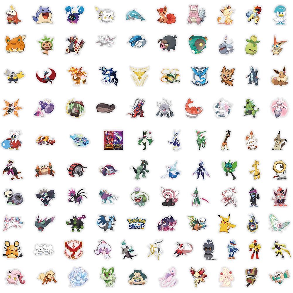 100Pcs Pokémon Stickers Cute C - Tablet Cute Accessories recension och pris