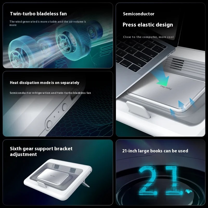Gaming Laptop Cooler With 2 Co - Cooling Stand Tablet recension och pris