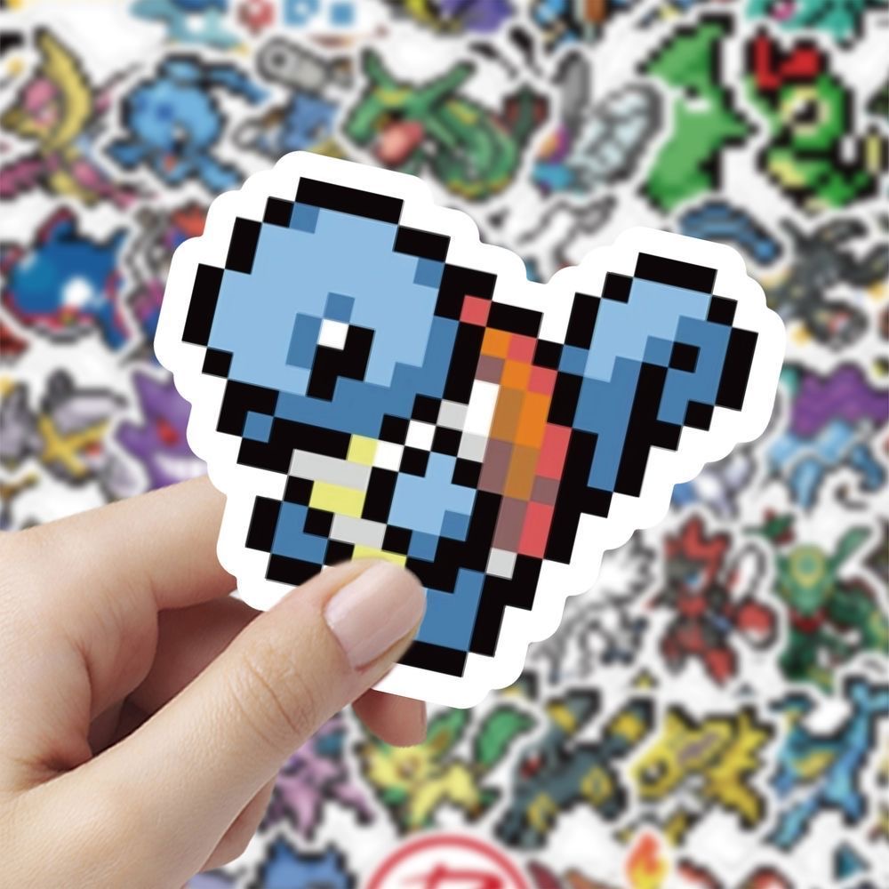 60Pcs Pixel Pokémon Stickers C - Tablet Cute Accessories recension och pris