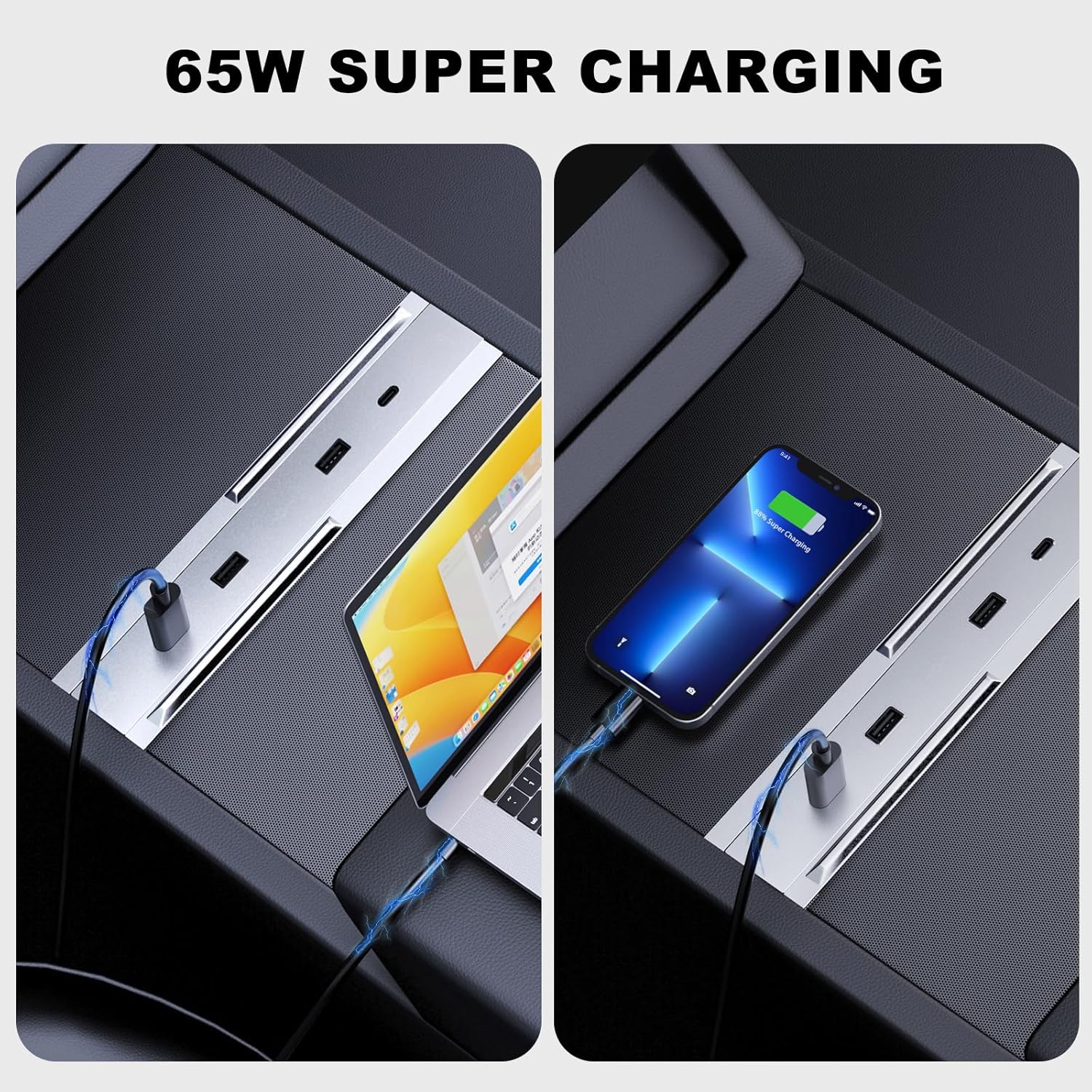 27W-65W Fast Charging Expansio - Usb Hub Type C recension och pris
