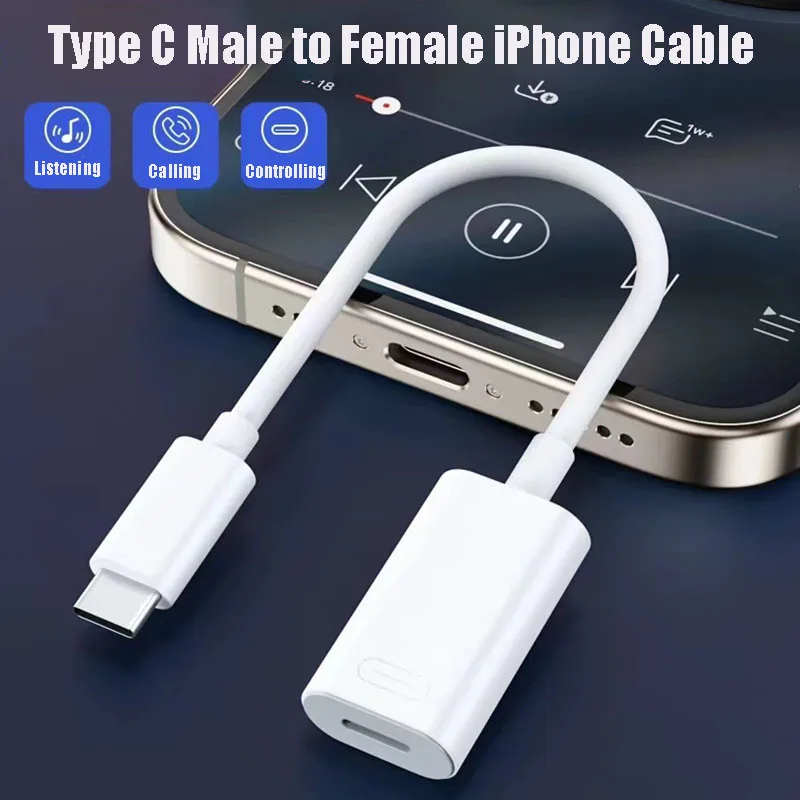 Type C to iOS Earphone Convert - Wired Earphone Lightning recension och pris