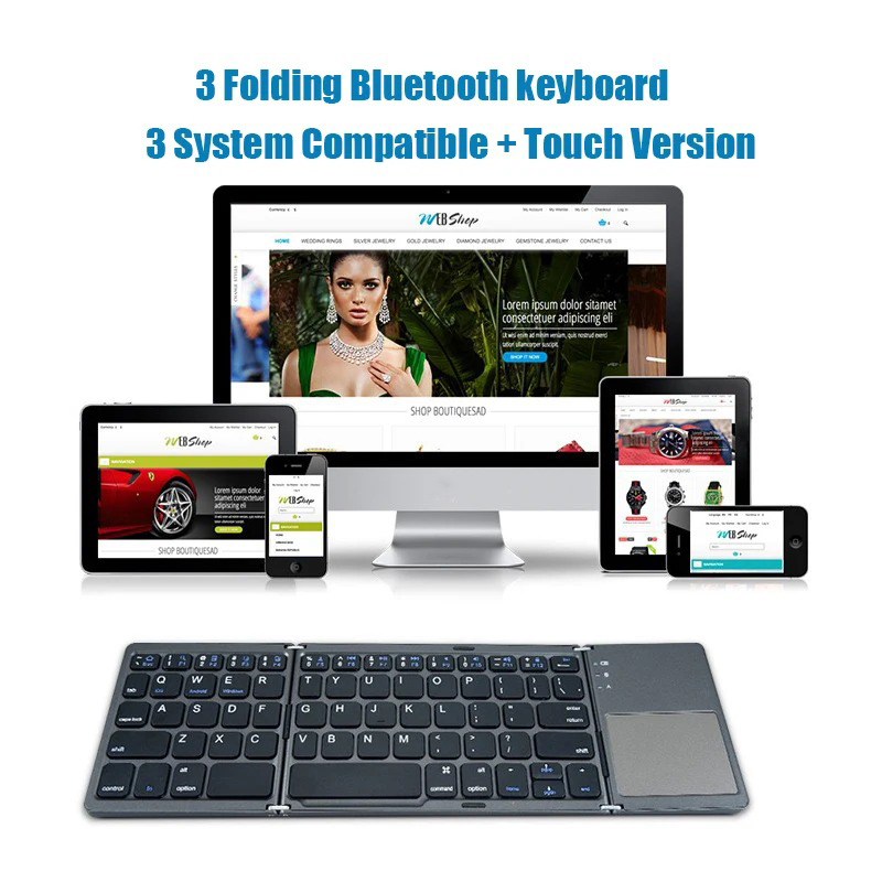 KEBIDUMEI Tri-Fold Bluetooth K - Android Tablet Gaming Accessories recension och pris