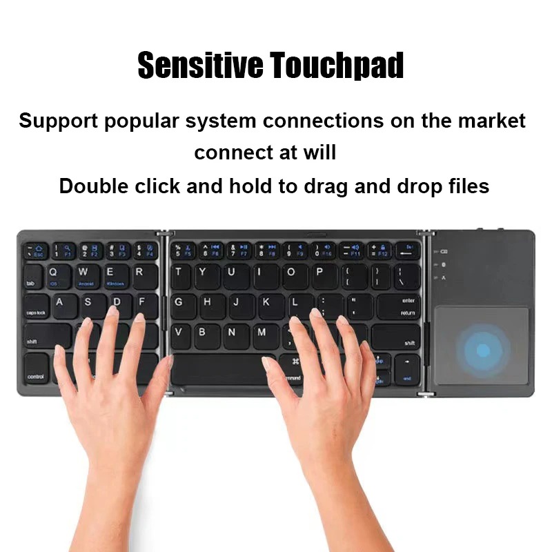 KEBIDUMEI Tri-Fold Bluetooth K - Android Tablet Gaming Accessories recension och pris
