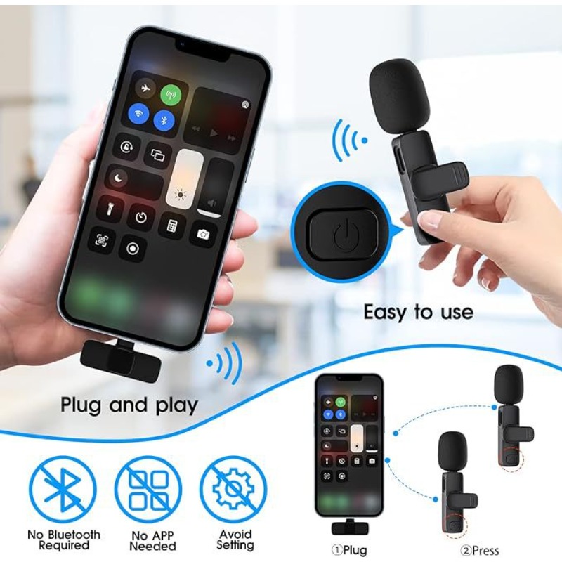 Wireless Lavalier Microphone 2 - Android Tablet Gaming Accessories recension och pris
