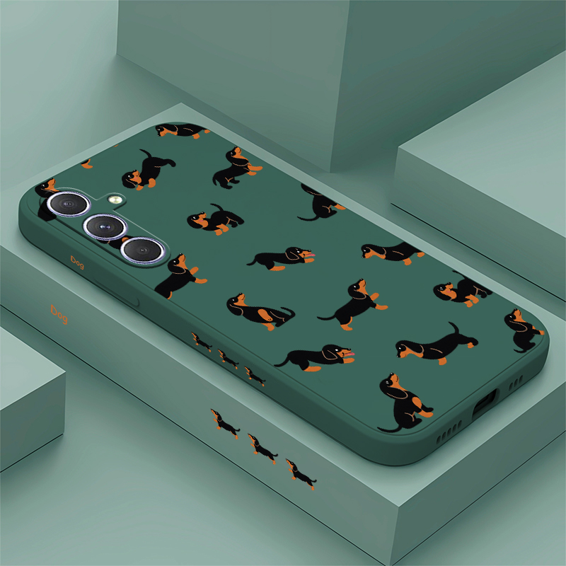 Cartoon Dachshund Dog Phone Ca - Samsung Galaxy A55 recension och pris
