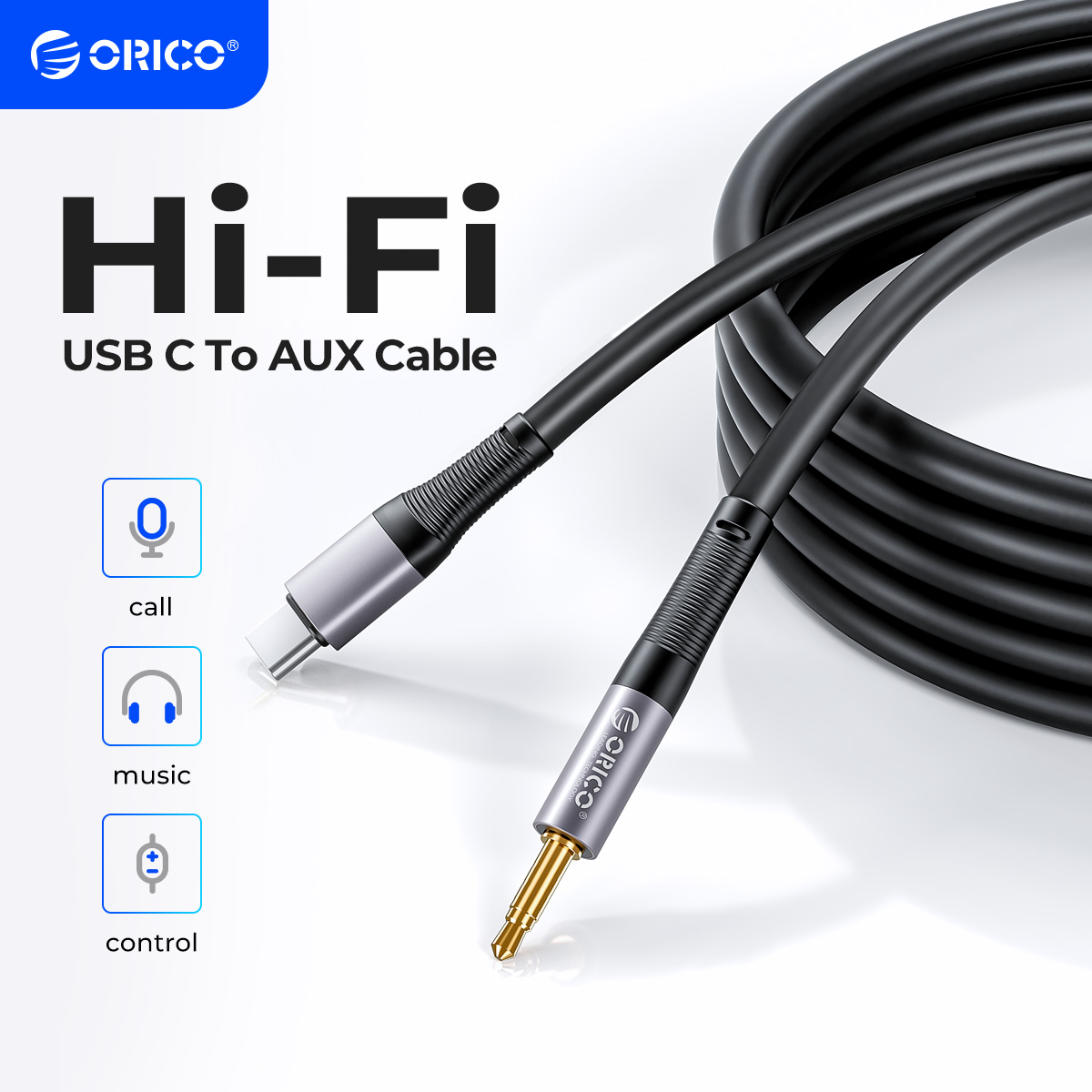 ORICO USB C to 3.5mm Audio Aux - Wired Earphone Lightning recension och pris