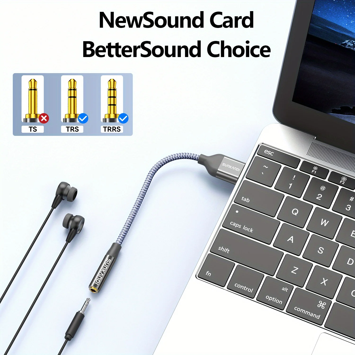 SUNKANDI USB to 3.5mm Audio Ja - Tablet Lap Desk recension och pris