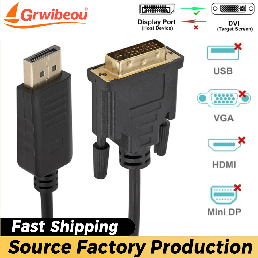 DisplayPort DP To DVI Cable Ad - Tablet Lap Desk recension och pris