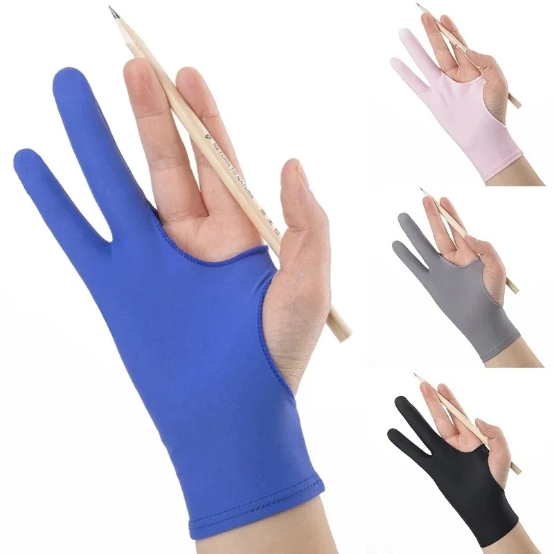 1/4pcs Anti-Fouling Two-Finger - Drawing Glove Artist recension och pris