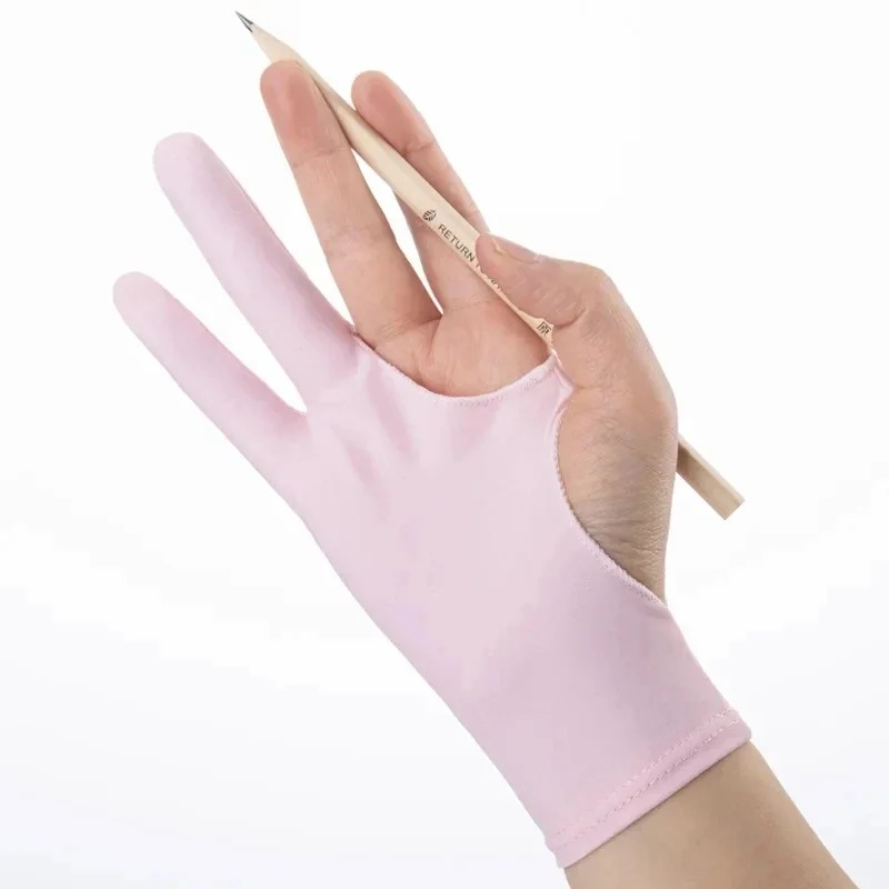 1/4pcs Anti-Fouling Two-Finger - Drawing Glove Artist recension och pris